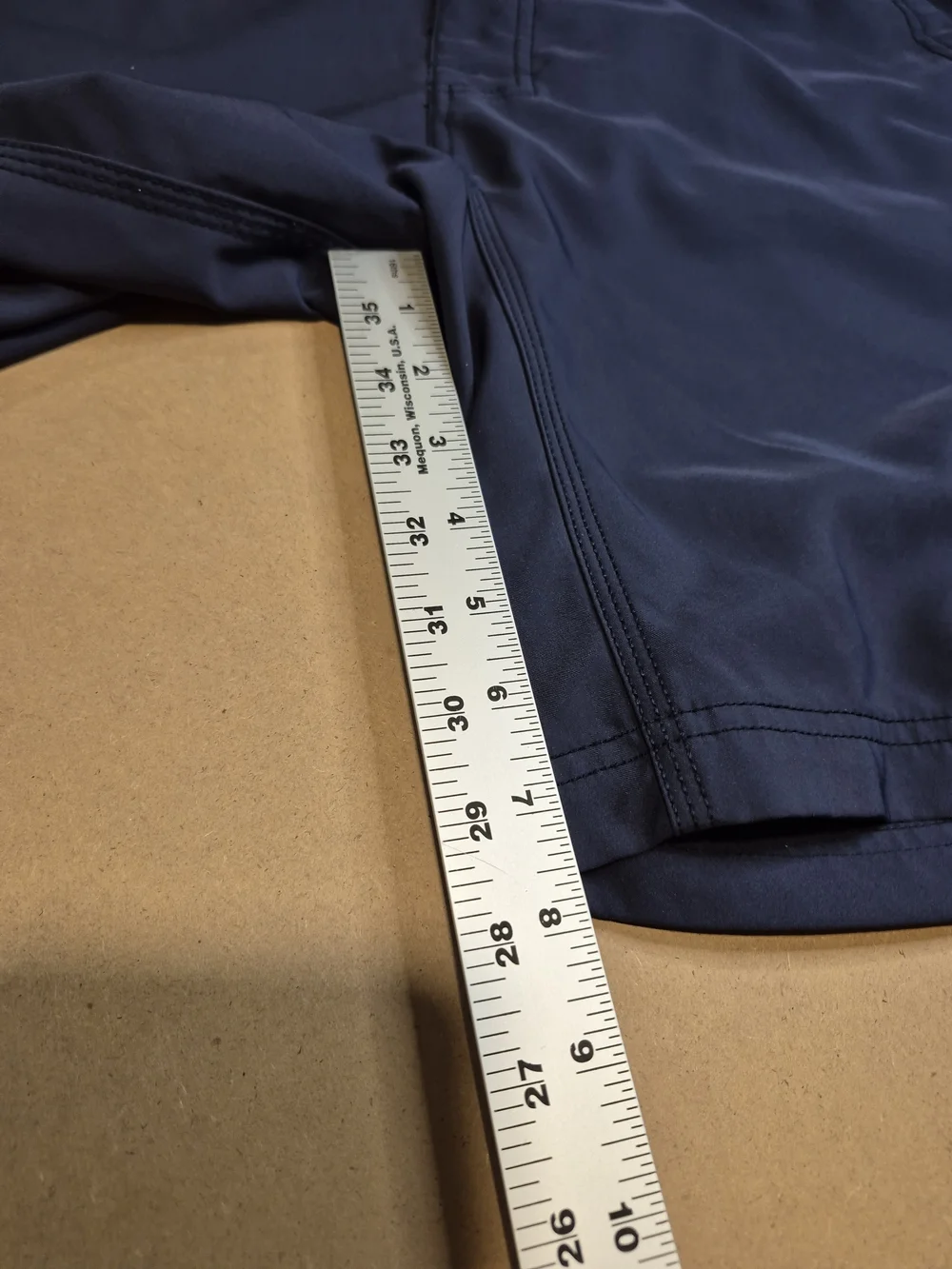 The North Face Navy Blue Athletic Shorts with Zip Pocket 4461/7